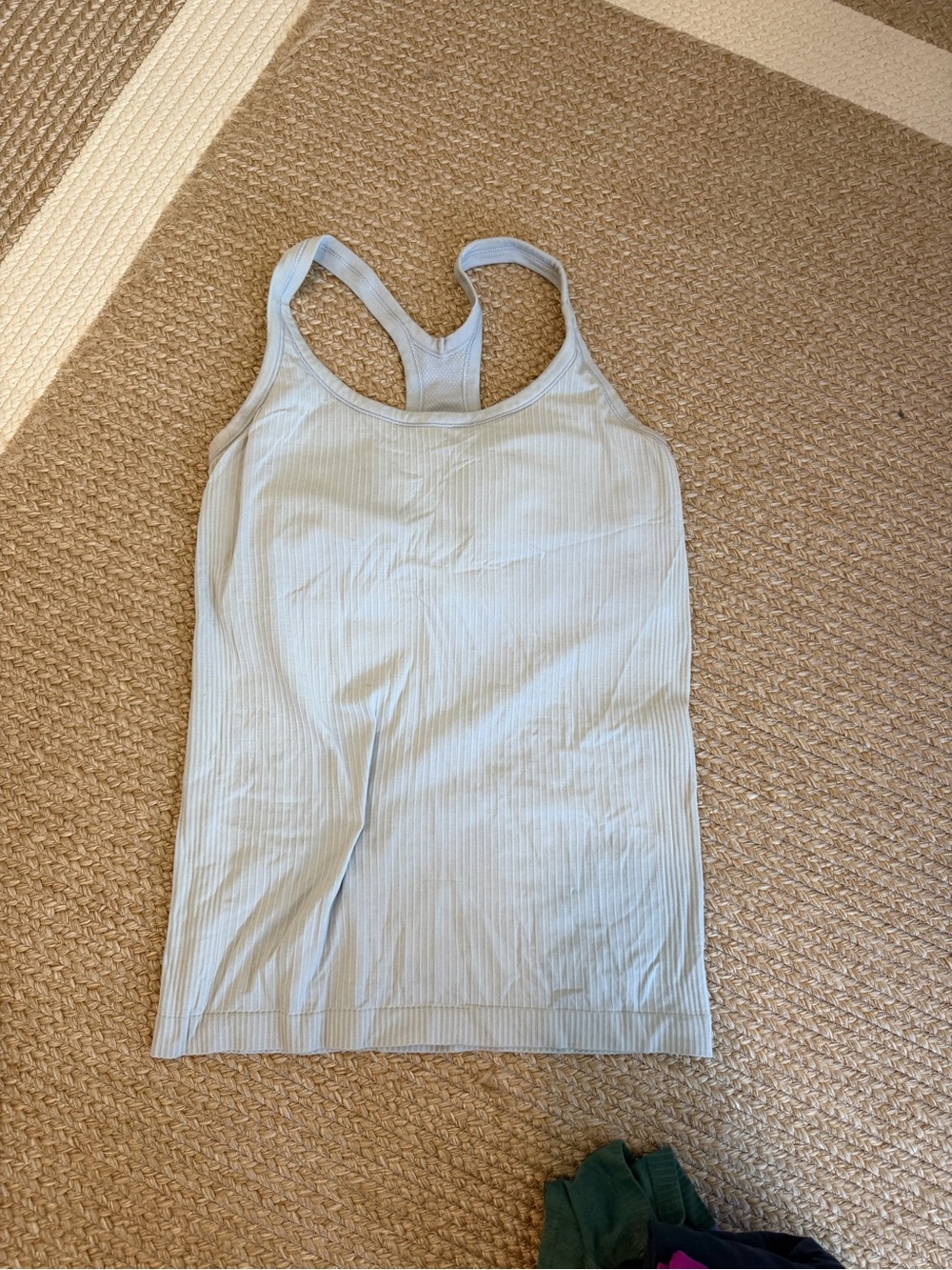 Light Blue Lululemon Ebb to Street Tank Top - Women Size 10